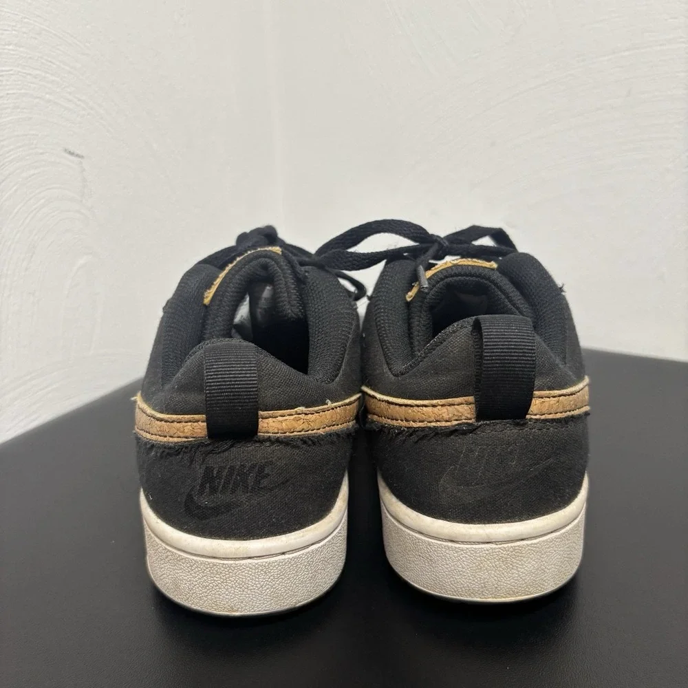Nike Boys Court Borough Low 2 DC7949-001 Black Casual Shoes‎ Sneakers Size 6Y